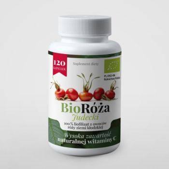 BioRóża Judecki 100 % liofilizat z owoców róży ziemi kłodzkiej z wysoką zawartością naturalnej witaminy C